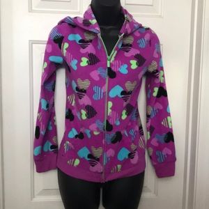 Girls SO Purple Heart polyester jacket.